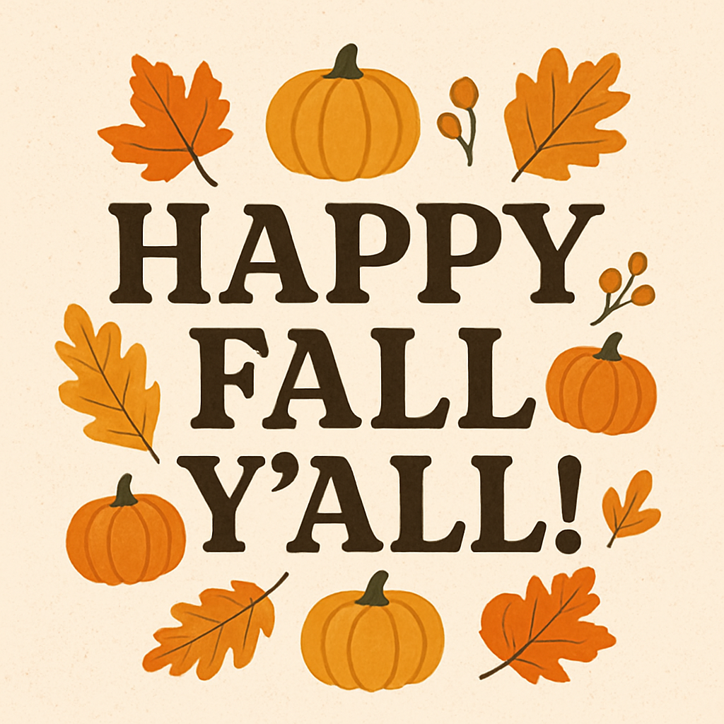 Happy Fall Y'All!