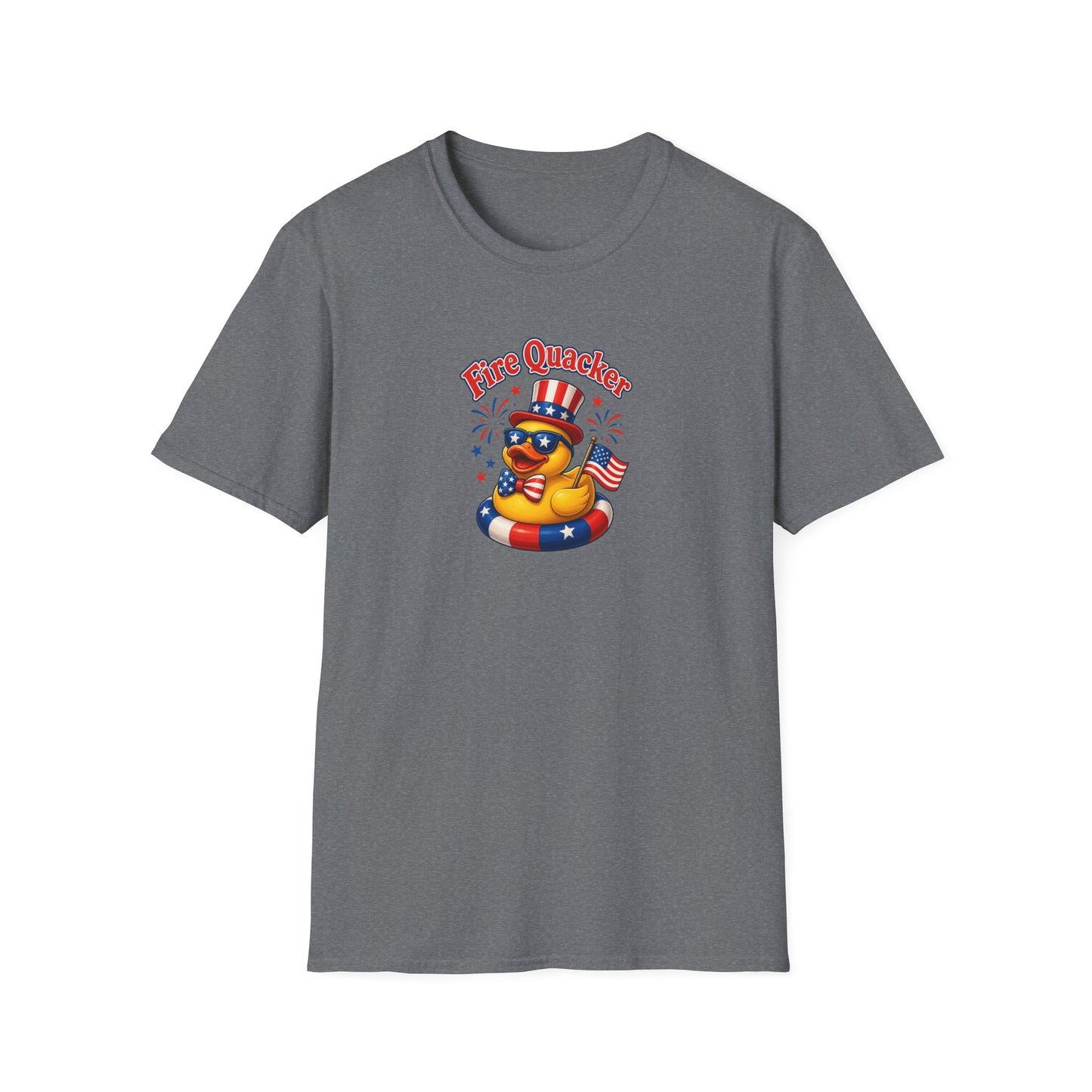 Fire Quacker Patriotic T-Shirt — 4th of July Rubber Ducky Tee