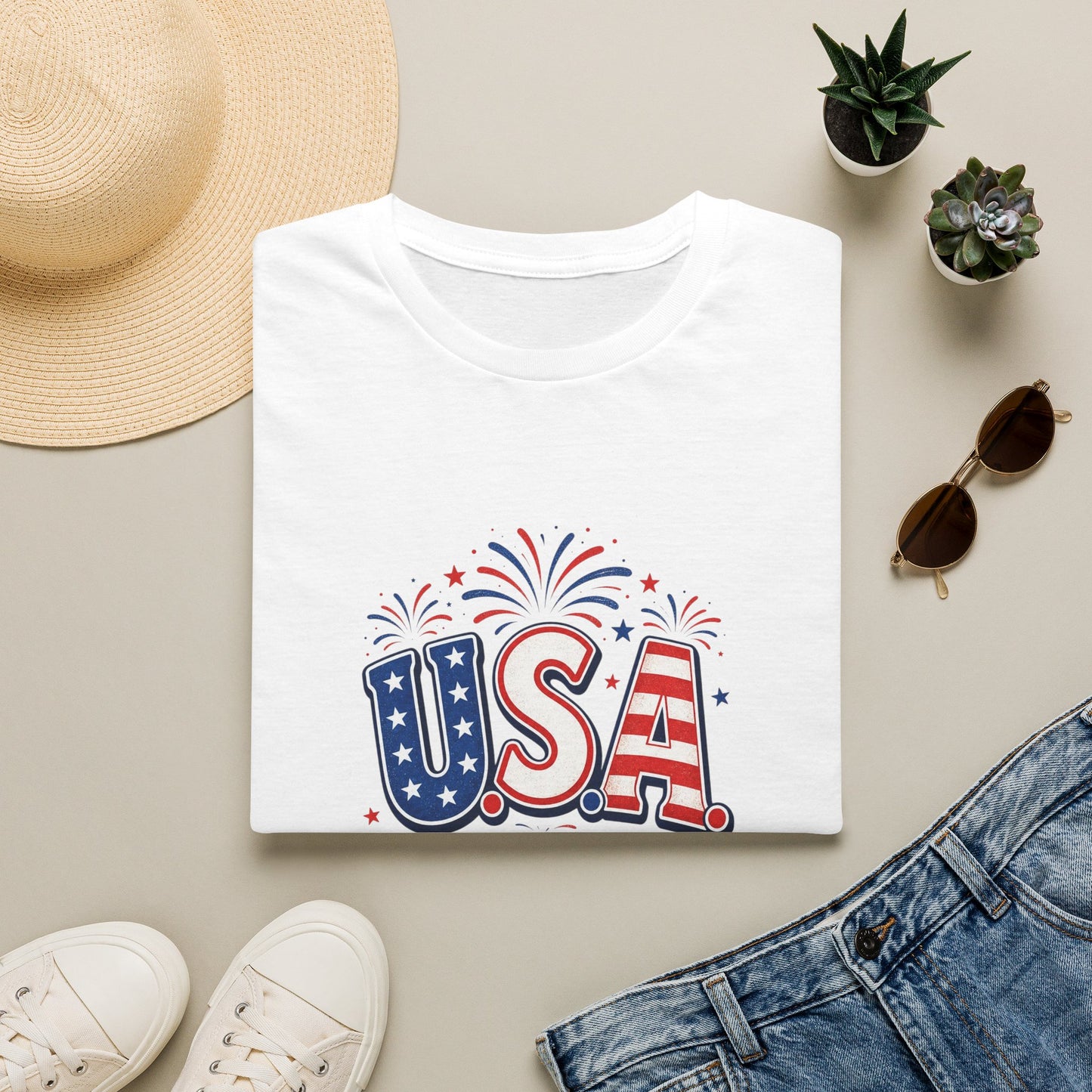 USA 4th of July T-Shirt — Simple Patriotic Tee