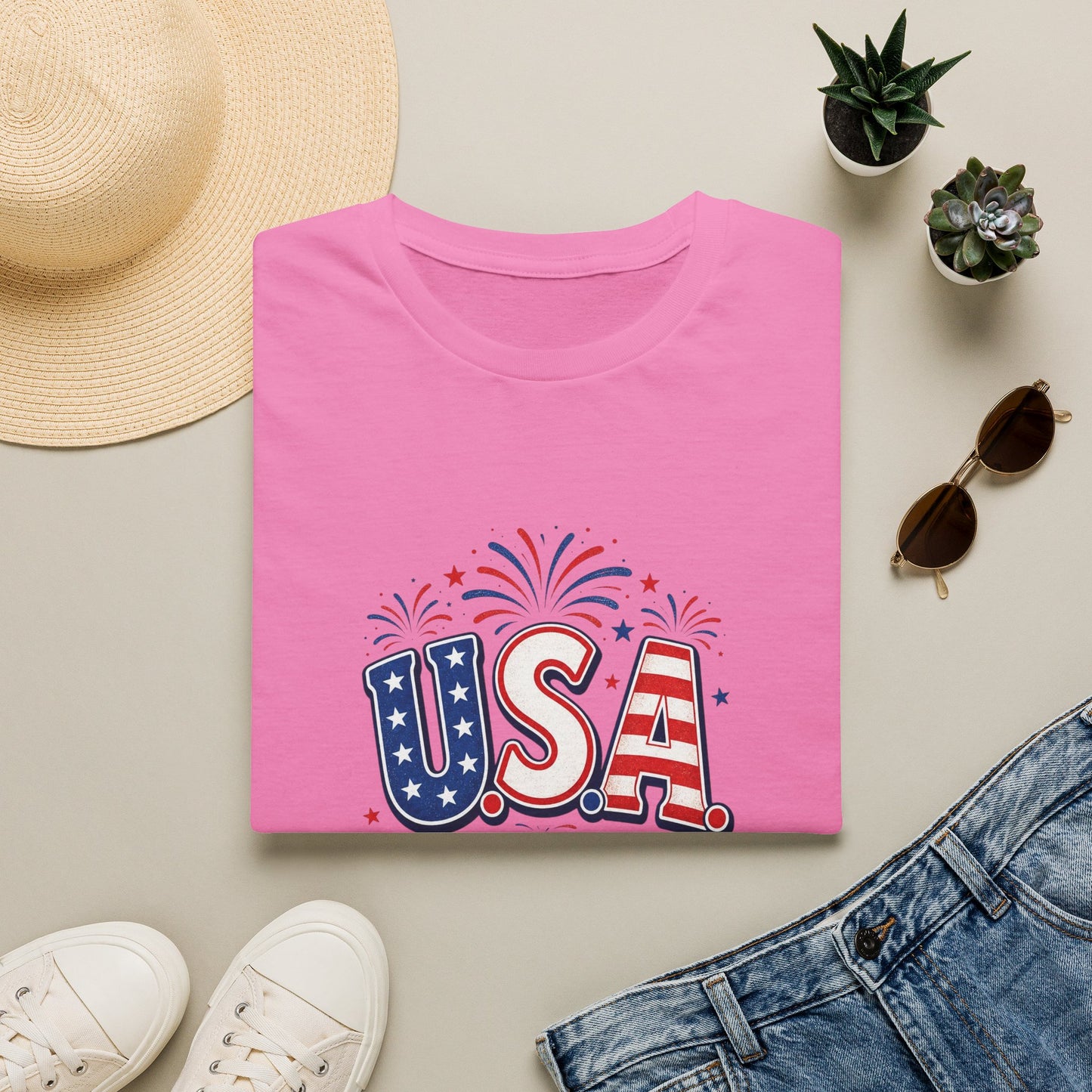 USA 4th of July T-Shirt — Simple Patriotic Tee