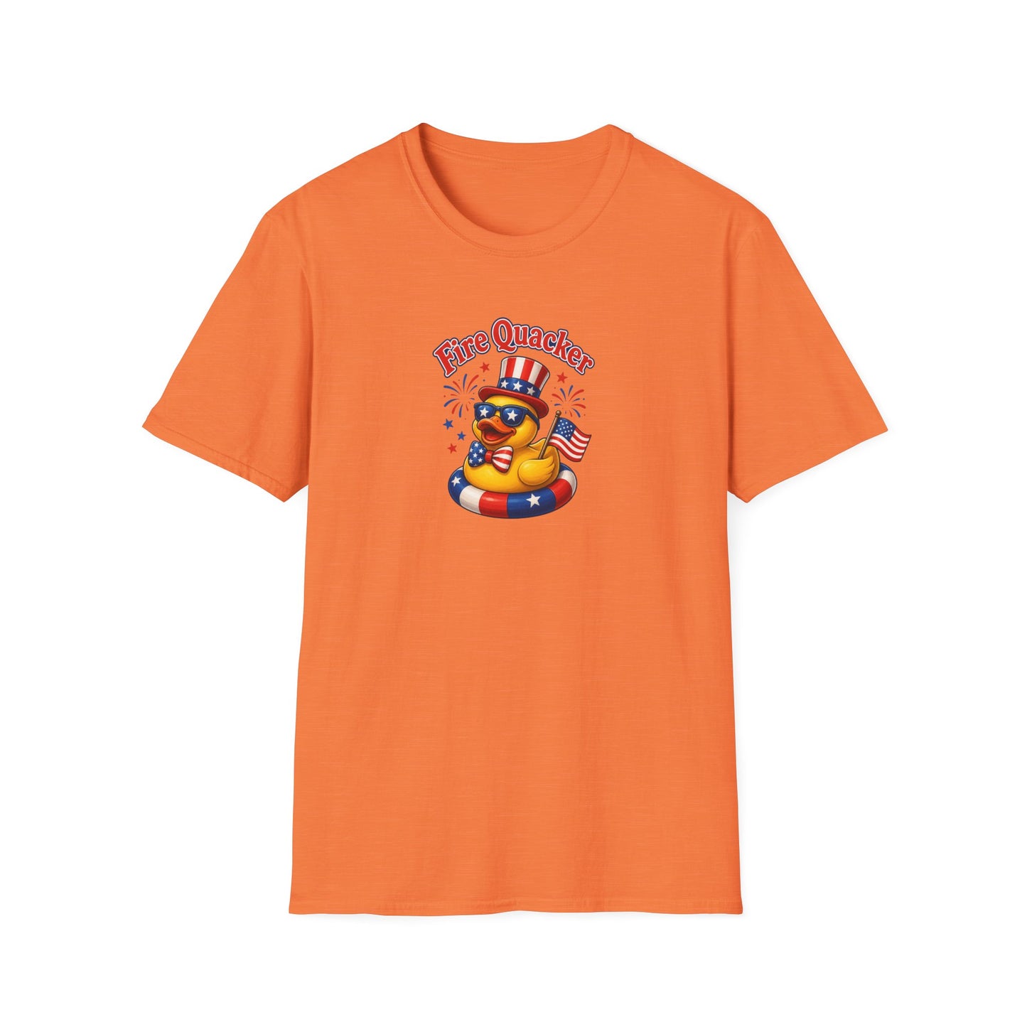 Fire Quacker Patriotic T-Shirt — 4th of July Rubber Ducky Tee
