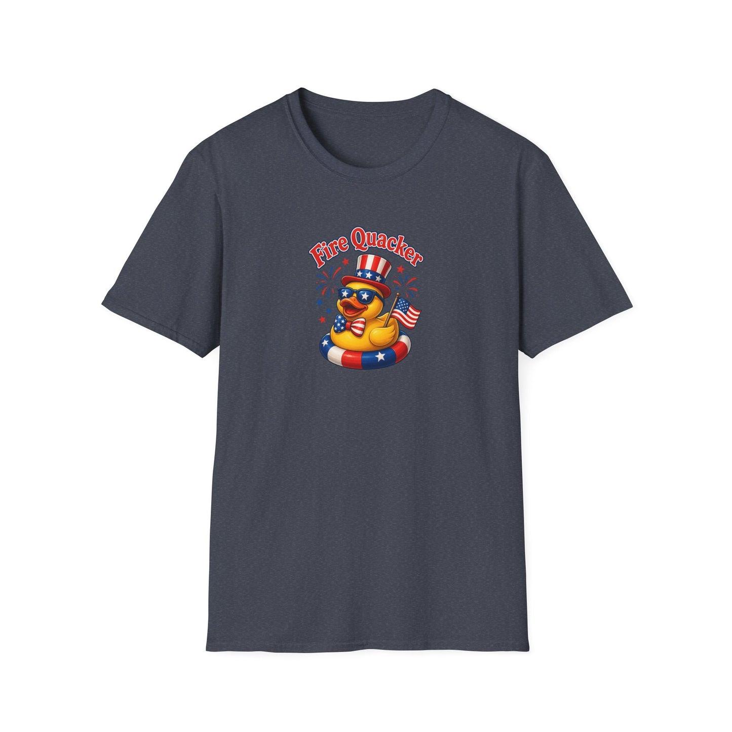 Fire Quacker Patriotic T-Shirt — 4th of July Rubber Ducky Tee