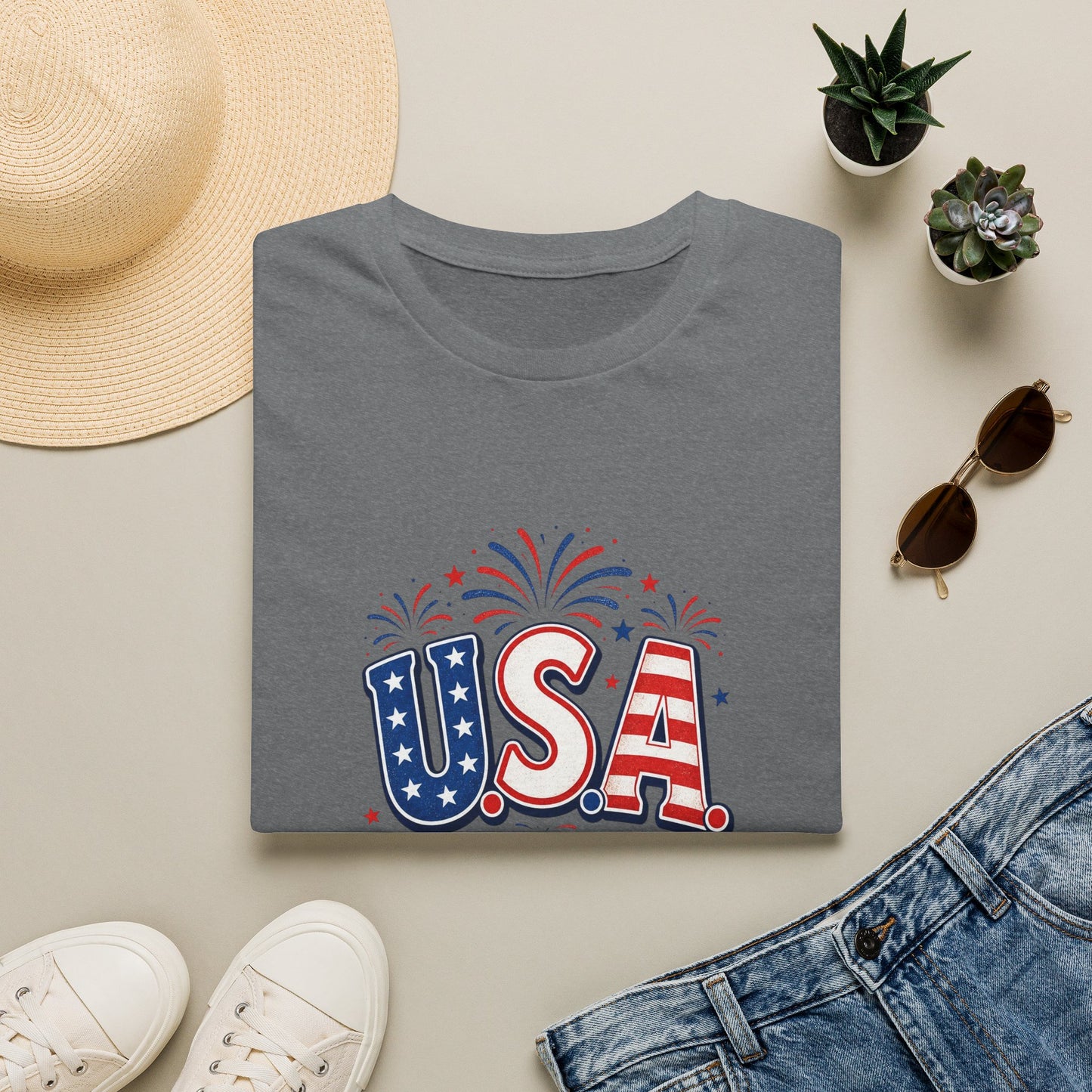 USA 4th of July T-Shirt — Simple Patriotic Tee