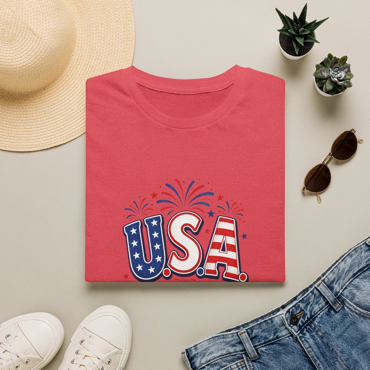 USA 4th of July T-Shirt — Simple Patriotic Tee