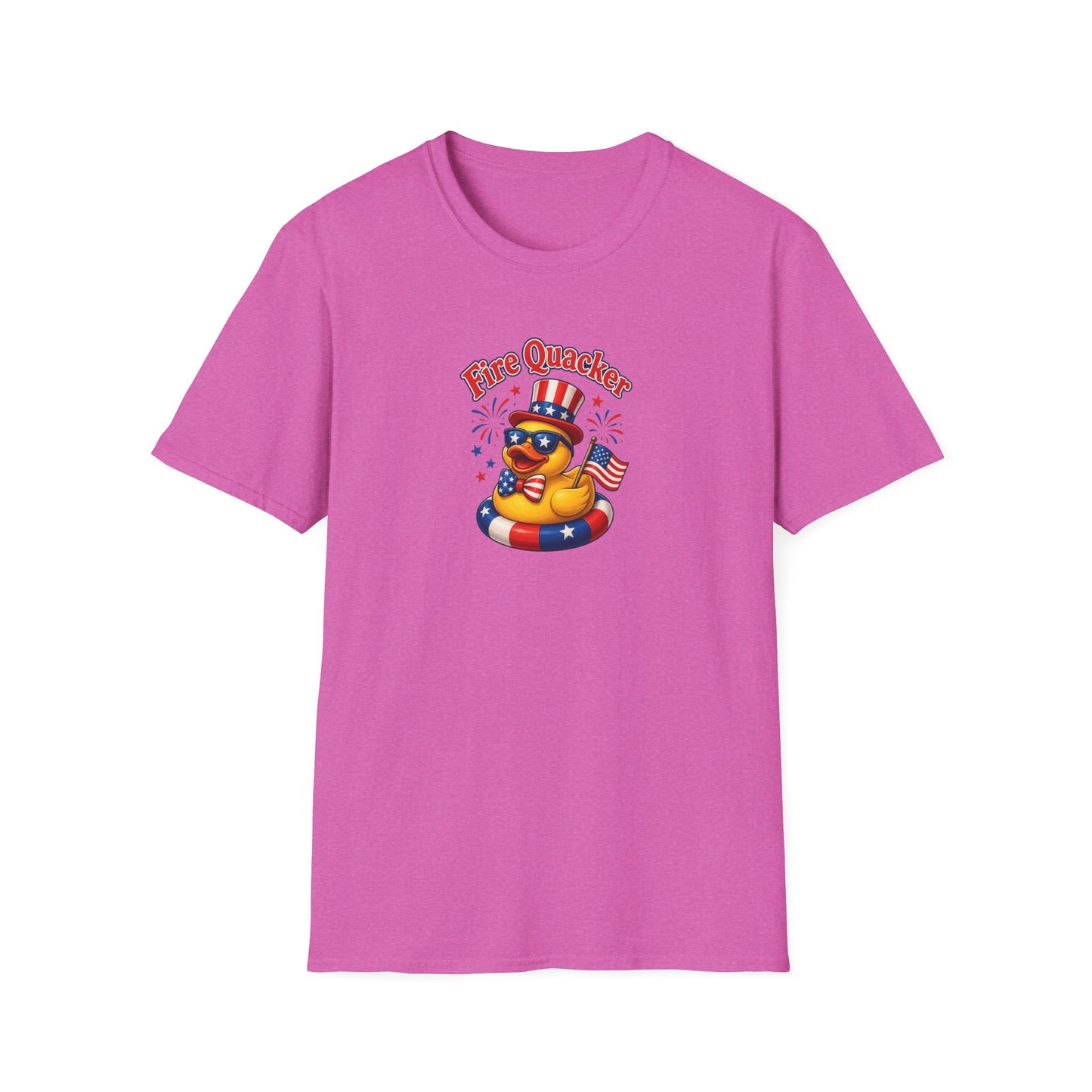Fire Quacker Patriotic T-Shirt — 4th of July Rubber Ducky Tee