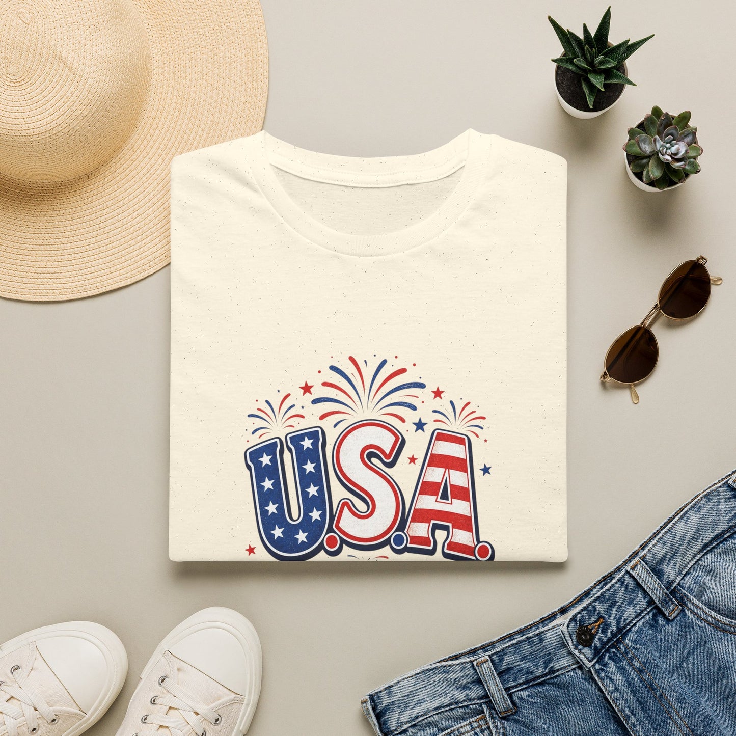 USA 4th of July T-Shirt — Simple Patriotic Tee