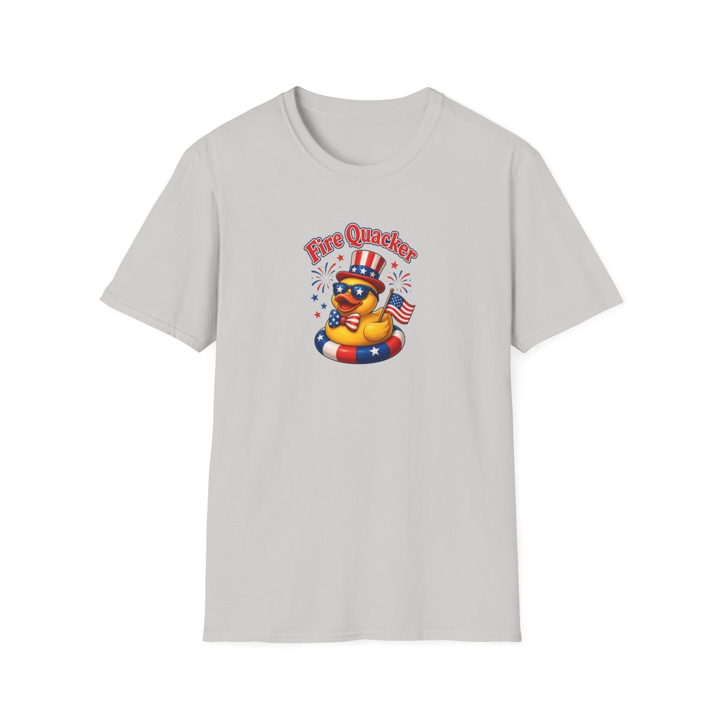 Fire Quacker Patriotic T-Shirt — 4th of July Rubber Ducky Tee