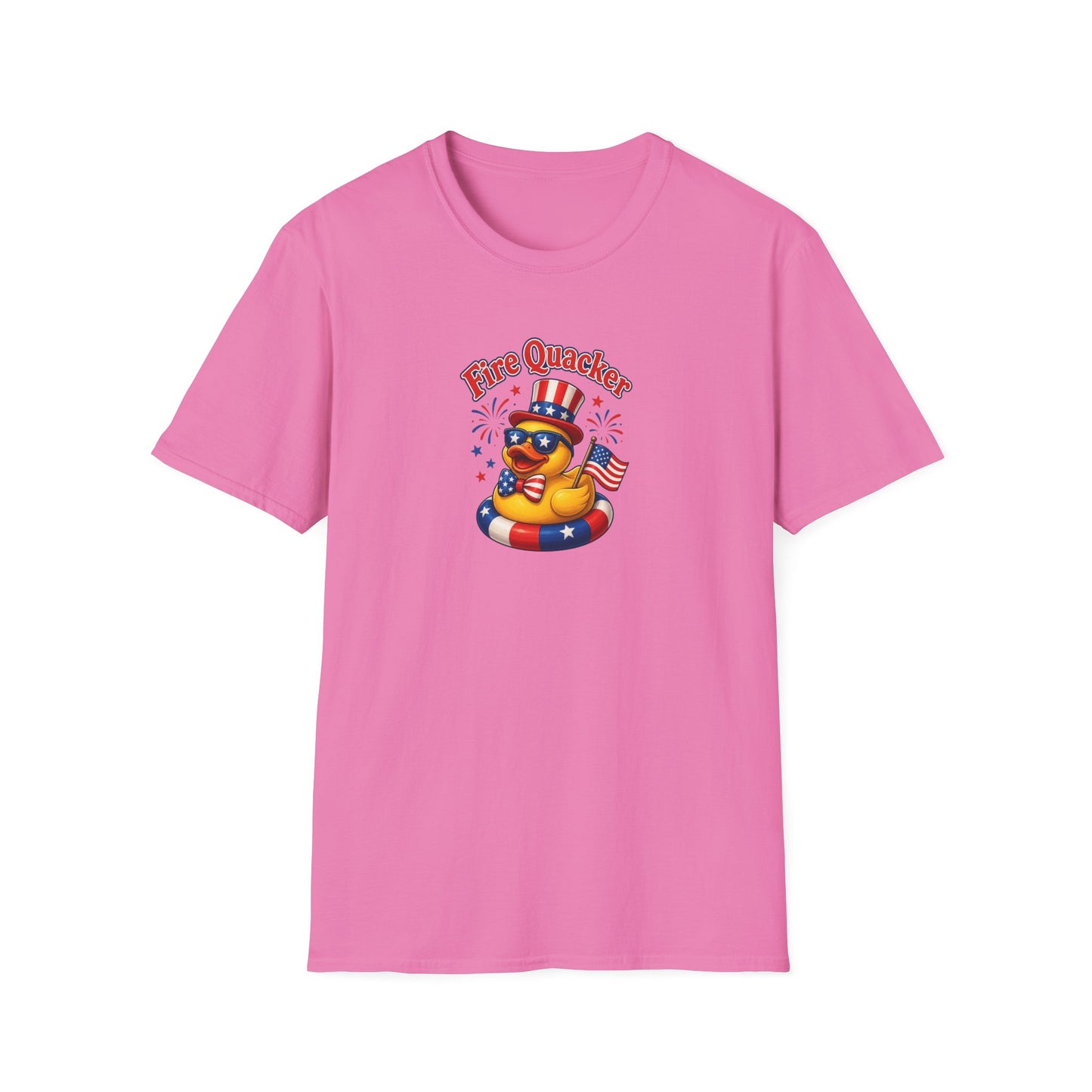 Fire Quacker Patriotic T-Shirt — 4th of July Rubber Ducky Tee