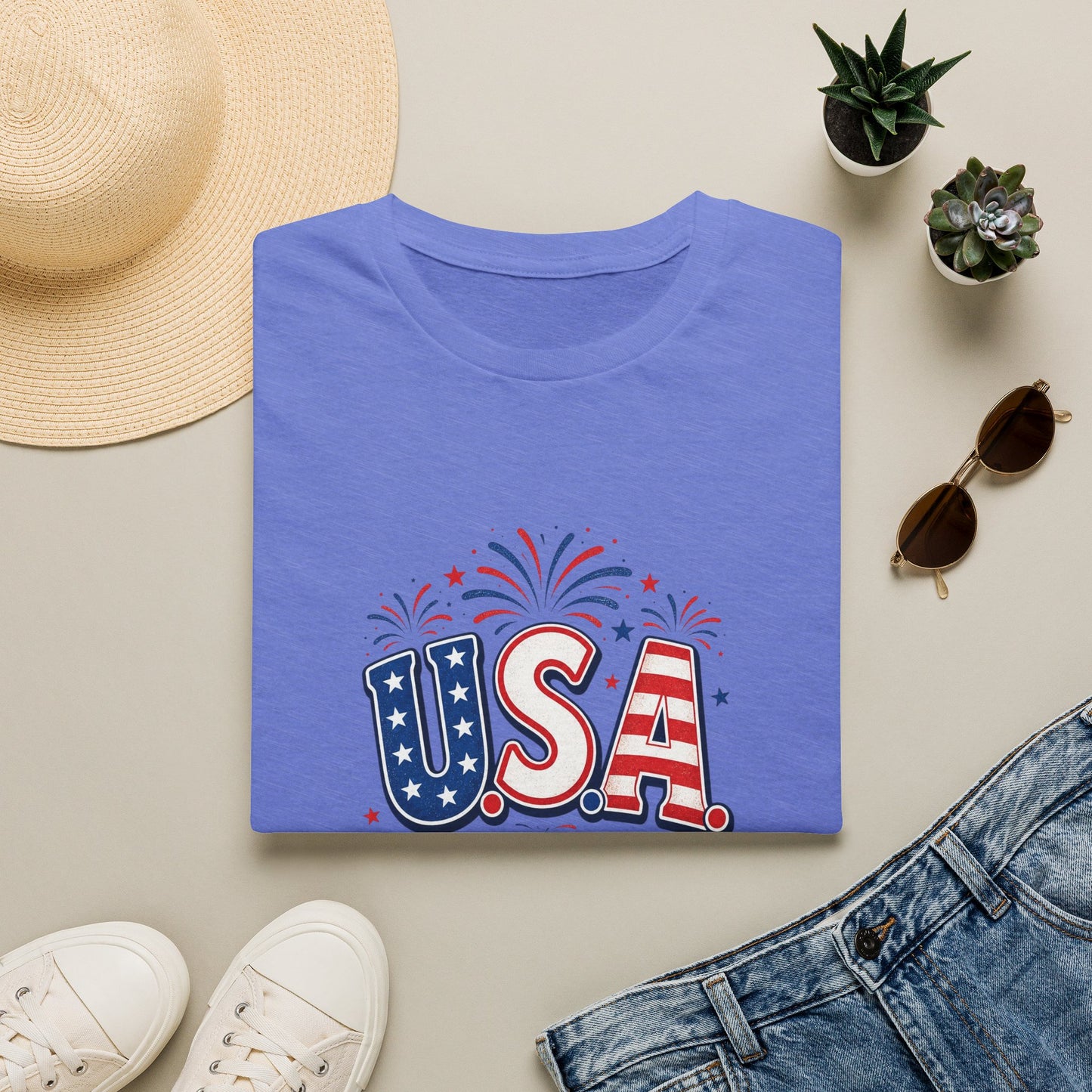 USA 4th of July T-Shirt — Simple Patriotic Tee