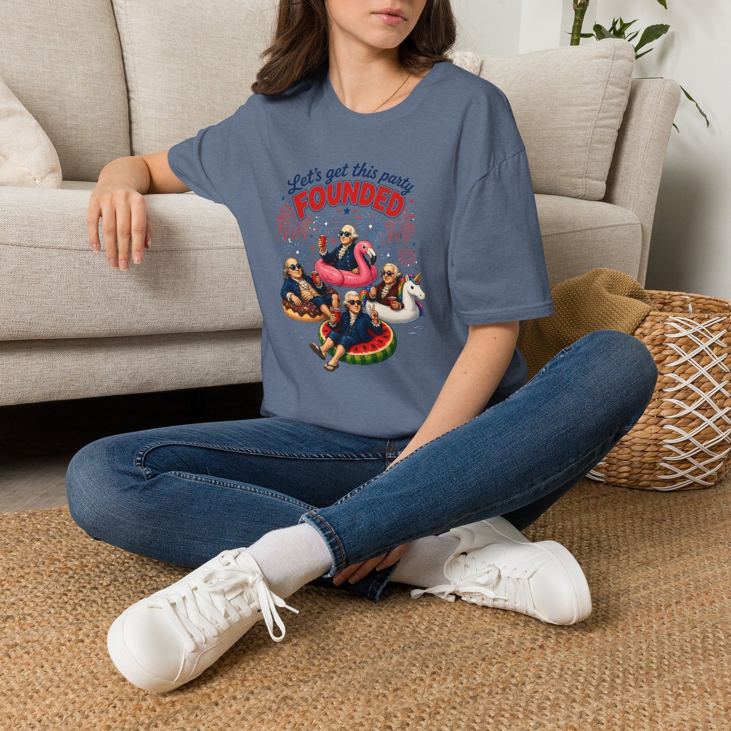 Let’s Get This Party FOUNDED — Patriotic Founding Fathers T-Shirt