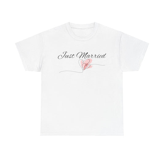 Just Married T-Shirt — Cotton Tee